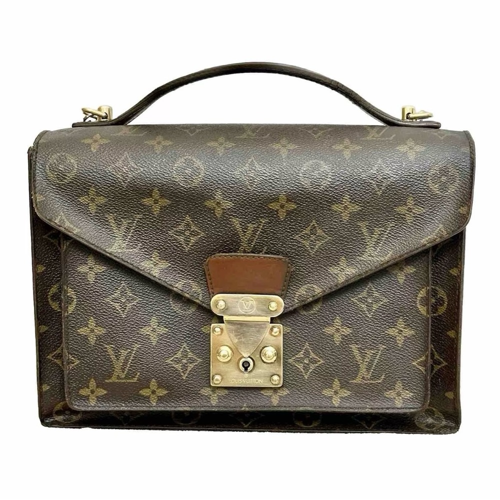 Authentic Louis Vuitton Monogram Monceau 28 2Way Hand Bag Shoulder Bag France